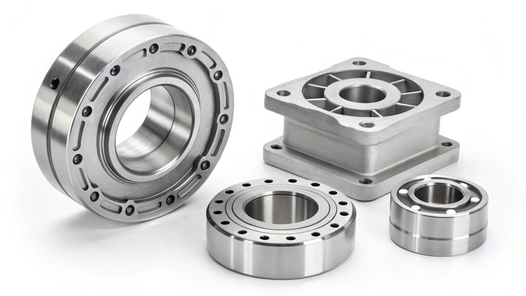 alt text: Close-up of aluminum chips produced during machining